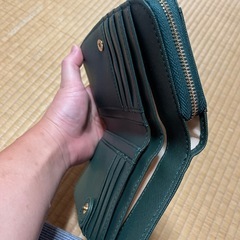 緑色お財布の画像