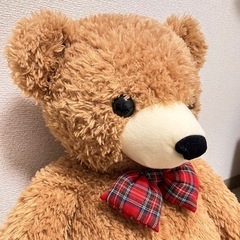 大きなくまのぬいぐるみ(約80cm)の画像