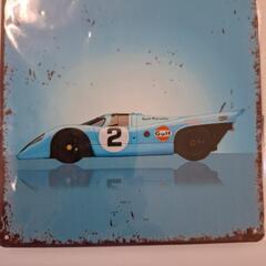レトロ風 PORSCHE 917 ブリキ看板30cm×20cmの画像