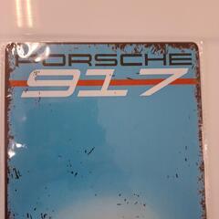 レトロ風 PORSCHE 917 ブリキ看板30cm×20cmの画像