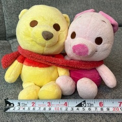 プー&ピグレットぬいぐるみの画像