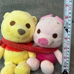 プー&ピグレットぬいぐるみの画像