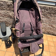 【最終のお値下げしました！】ベビーカー　エアバギーココ　保育士監修　ベビーカーステップ　黒　三輪　の画像