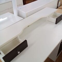 値下げしました!!★リユースのサカイつくば店★TK5715 ニトリ デスク ホワイト H83×D50×W100 クリーニング済みの画像