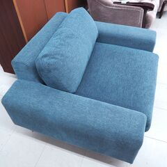1人掛けソファ　SIEVE　bulge sofa　ブルー　リユース品　値下げしました！　価格　16,500円の画像