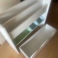 絵本＆おもちゃ収納ラック キャスター付ワゴン