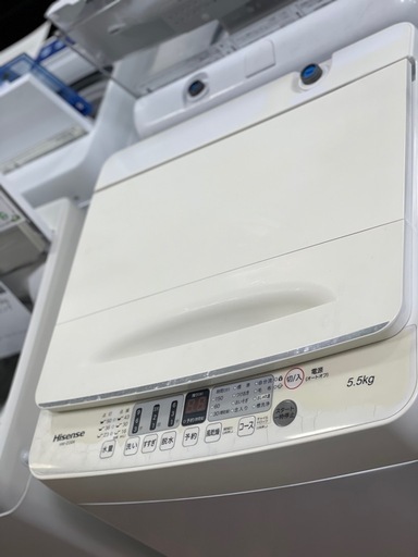 送料・設置込み可　洗濯機　5.5kg Hisense 2022年【分解クリーニング済み】