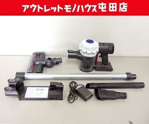 現状品 dyson V6 slim pro コードレスクリーナー サイクロン 掃除機  ホワイト×グレー ダイソン 札幌市北区屯田