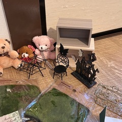 ぬいぐるみ、ミニチュア人工芝、他色々の画像