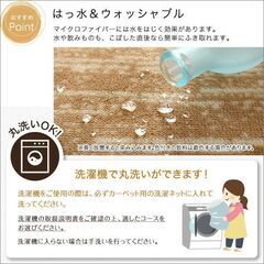 【大幅値下げ！！】マイクロファイバー・デザインラグマットLサイズ（200×250cm）洗えるラグマット　【WASHFA】の画像