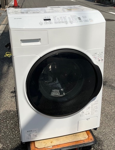 【RKGSE-333】特価！アイリスオーヤマ/ドラム式洗濯乾燥機/CDK832/中古品/2021年製/当社より近隣地域無料配達