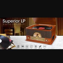 Superior LP Bluetoothワイヤレス再生対応オールインワン・ミュージックプレーヤー/ジャンク品の画像