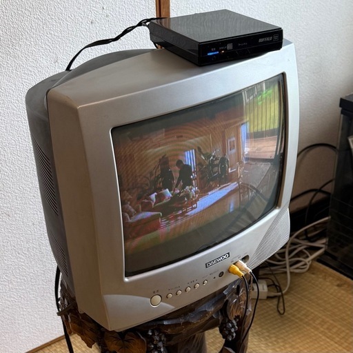 希少 DAEWOO/NTVー14B/パープルスケルトン/ブラウン管テレビ 14型 DAEWOO/NTVー14B/パープルスケルトン/ブラウン管テレビ 14型 当時物