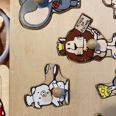 知育玩具　木製パズルの画像