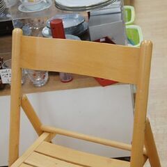 無印良品 折りたたみチェア 幅45×奥52×高81cm ナチュラル系 折り畳み 椅子 いす イス 良品計画 MUJI 札幌市 清田区 平岡の画像