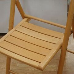 無印良品 折りたたみチェア 幅45×奥52×高81cm ナチュラル系 折り畳み 椅子 いす イス 良品計画 MUJI 札幌市 清田区 平岡の画像