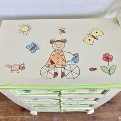 ミニチェスト 収納家具 子供部屋の画像