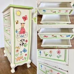 ミニチェスト 収納家具 子供部屋の画像