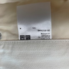 【美品】ユニセックスM相当UNIQLO白パンツの画像