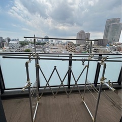 外用洗濯物干しと中の干し竿