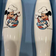 ミッキーマウス サラダフォーク&スプーンの画像