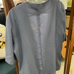 ☆値下げ☆W2506-687  SUN WIND 薄手ジャケット ブルーカラー  しわあり サイズ不明の画像