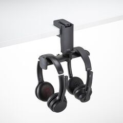 【新品】ドリンクホルダー付きヘッドホンフック サンワサプライ　PDA-STN74BK【未開封】の画像