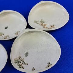 銘々皿　雲楽　京陶器　貝型　 皿　清水焼の画像