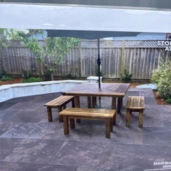【タイル ３００×６００角　お引き取りです　ポーセラン磁器タイル　３枚セット】 ＊御影石・タイル・大理石・砂利・ロックガーデン＊の画像