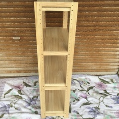 ウッドラック　木製白木タイプ　天然木　wood luck  アイアンコラボタイプ　無垢材の画像