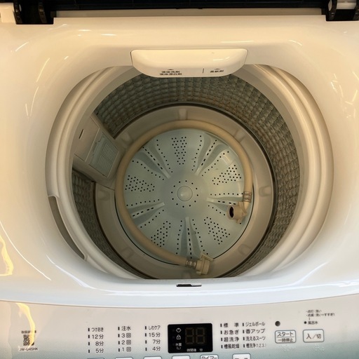T2506-345 Haier 洗濯機 JW-U45HK 4.5kg 2021年製 動作確認済み キズ汚れ有り