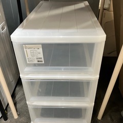H2506-690 押入れサイズ ロングストッカー 3段 キャス...