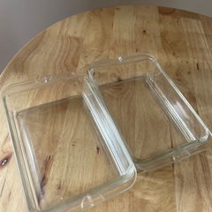 Pyrex（パイレックス）耐熱ガラス製スタックボックス　2個セッ...