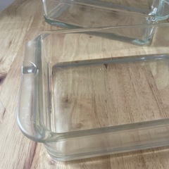 Pyrex（パイレックス）耐熱ガラス製スタックボックス　2個セット　おしゃれの画像