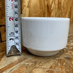 a(7351) スープカップ エスプレッソカップ 7個セット ホワイト スタックカップ カフェ 喫茶店 飲食店の画像