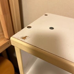 カウンター下　収納棚の画像