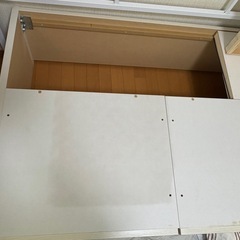 ニトリ　収納付きベットフレーム　シングル　ホワイトの画像
