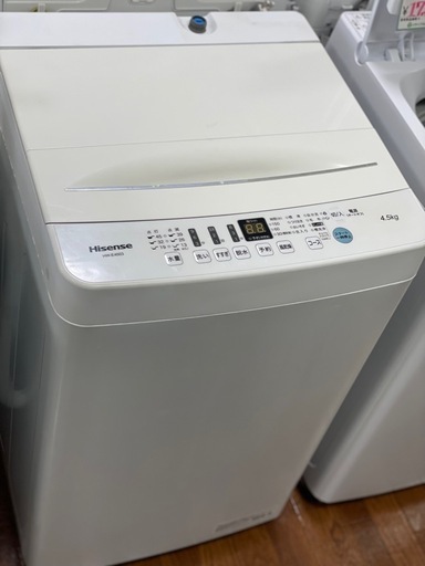 送料・設置込み可　洗濯機　4.5kg Hisense 2021年【分解クリーニング済み】