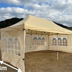 ワンタッチテント　タープ　キャンプ　BBQ 部活の熱中症対策　の画像