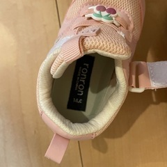 14.0cmアカチャンホンポベビーシューズ履きやすい軽量シューズチェリー　ピンクの画像