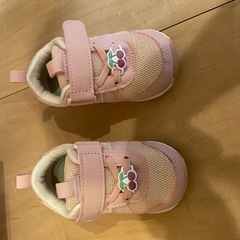 14.0cmアカチャンホンポベビーシューズ履きやすい軽量シューズチェリー　ピンクの画像