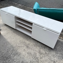 IKEA  イケア　テレビ台　テレビボーホワイト　白【横160奥...
