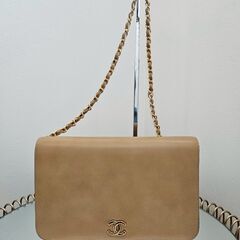 CHANEL シャネル ヴィンテージ フラップ チェーンショルダ...