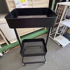 【リサイクルサービス八光】幅44.5㎝　ダークブラウン　2段キャ...