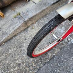 『ＳＡＬＥ　５０％』　折りたたみ自転車　２０インチ　3変速　赤　配達可能の画像