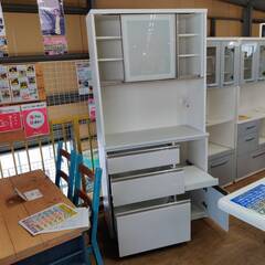 【愛品倶楽部柏店】NITORI ニトリ 2枚スライド扉キッチンボード アルミナ2 100KB 幅100cmの画像