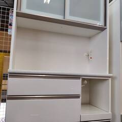 【愛品倶楽部柏店】NITORI ニトリ 2枚スライド扉キッチンボード アルミナ2 100KB 幅100cmの画像