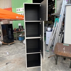 チェスト　扉収納　棚　収納棚　隙間収納　【横45奥41高181】の画像