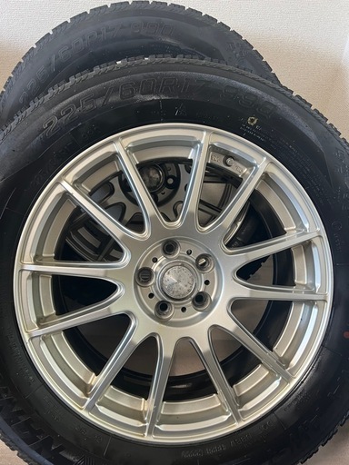スタッドレスタイヤ4本セット アルミホイール付き 225/60R17