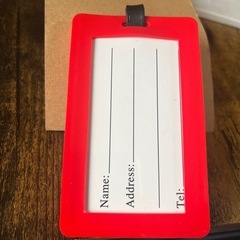 荷物タグ、ネームタグ、定期いれの画像
